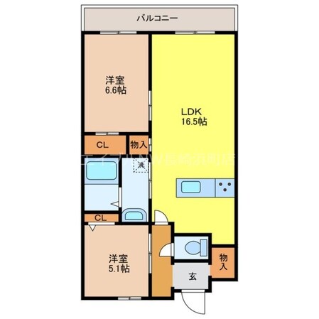 エスポワール長野の物件間取画像